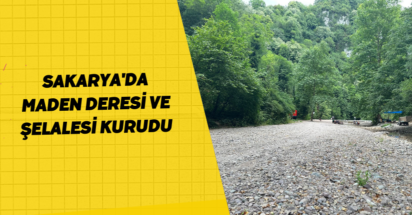 Sakarya'da Maden Deresi ve şelalesi kurudu