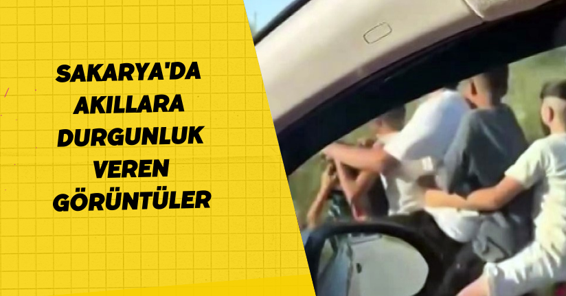 Sakarya'da akıllara durgunluk veren görüntüler