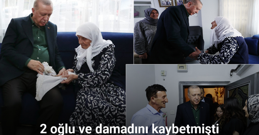 Cumhurbaşkanı Erdoğan, 99 yaşındaki şehit annesini ziyaret etti