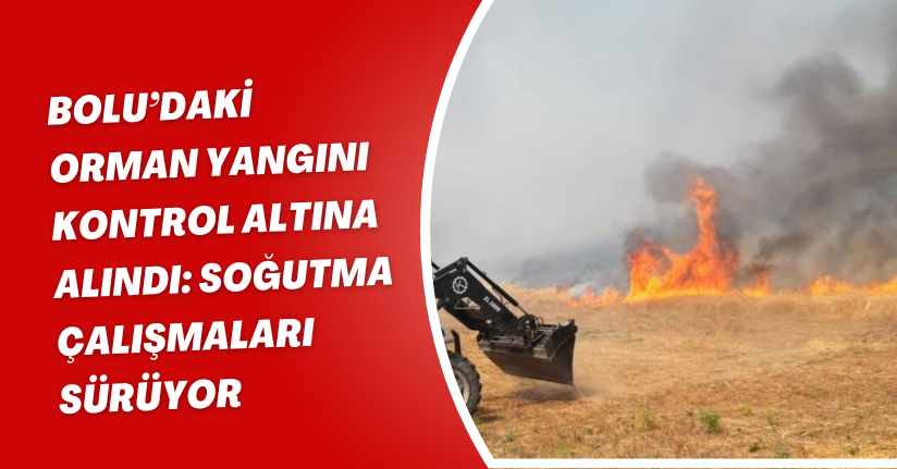 Bolu’daki orman yangını kontrol altına alındı: Soğutma çalışmaları sürüyor