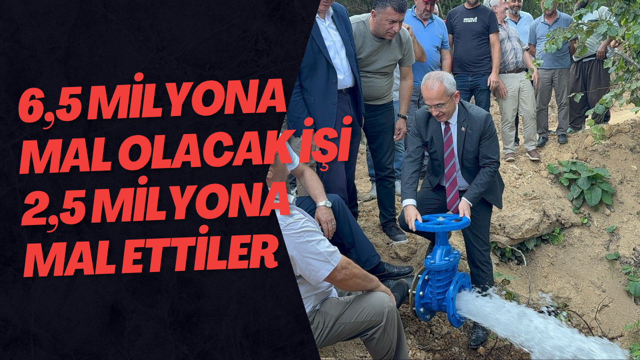 6,5 Milyona Mal Olacak İşi 2,5 Milyona Mal Ettiler