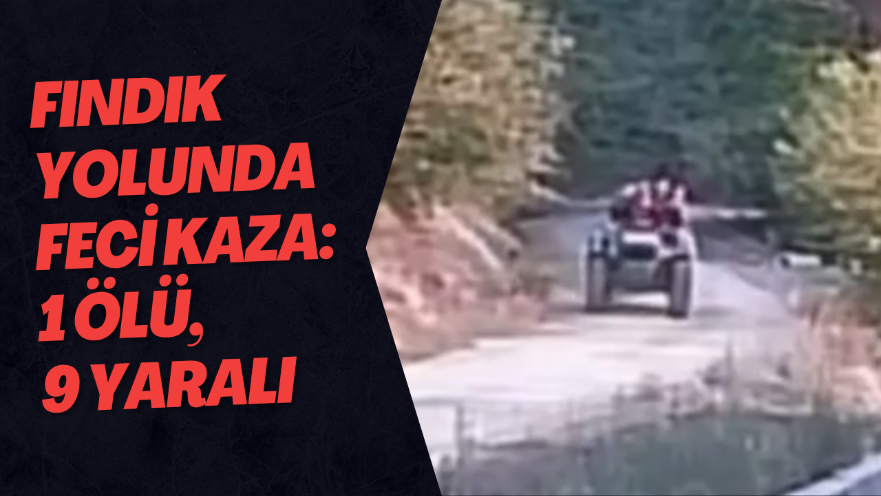Fındık Yolunda Feci Kaza: 1 Ölü, 9 Yaralı