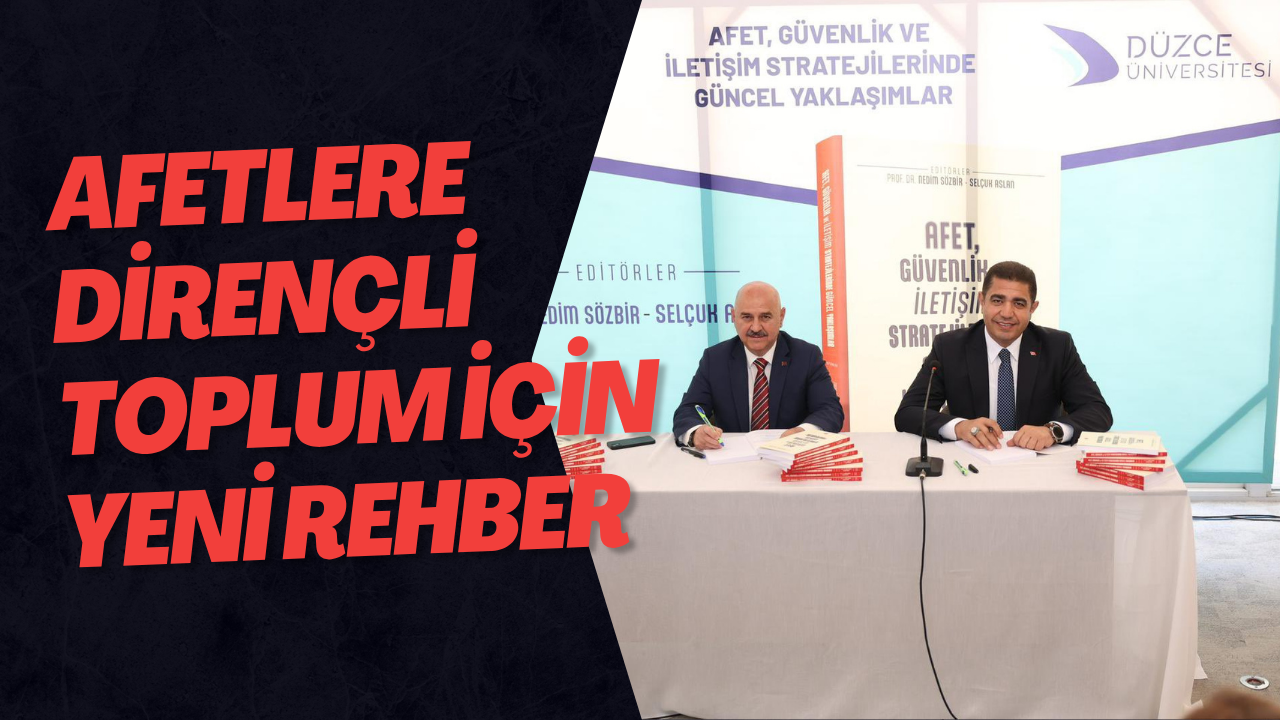 Afet, Güvenlik ve İletişim Kitabı Tanıtıldı