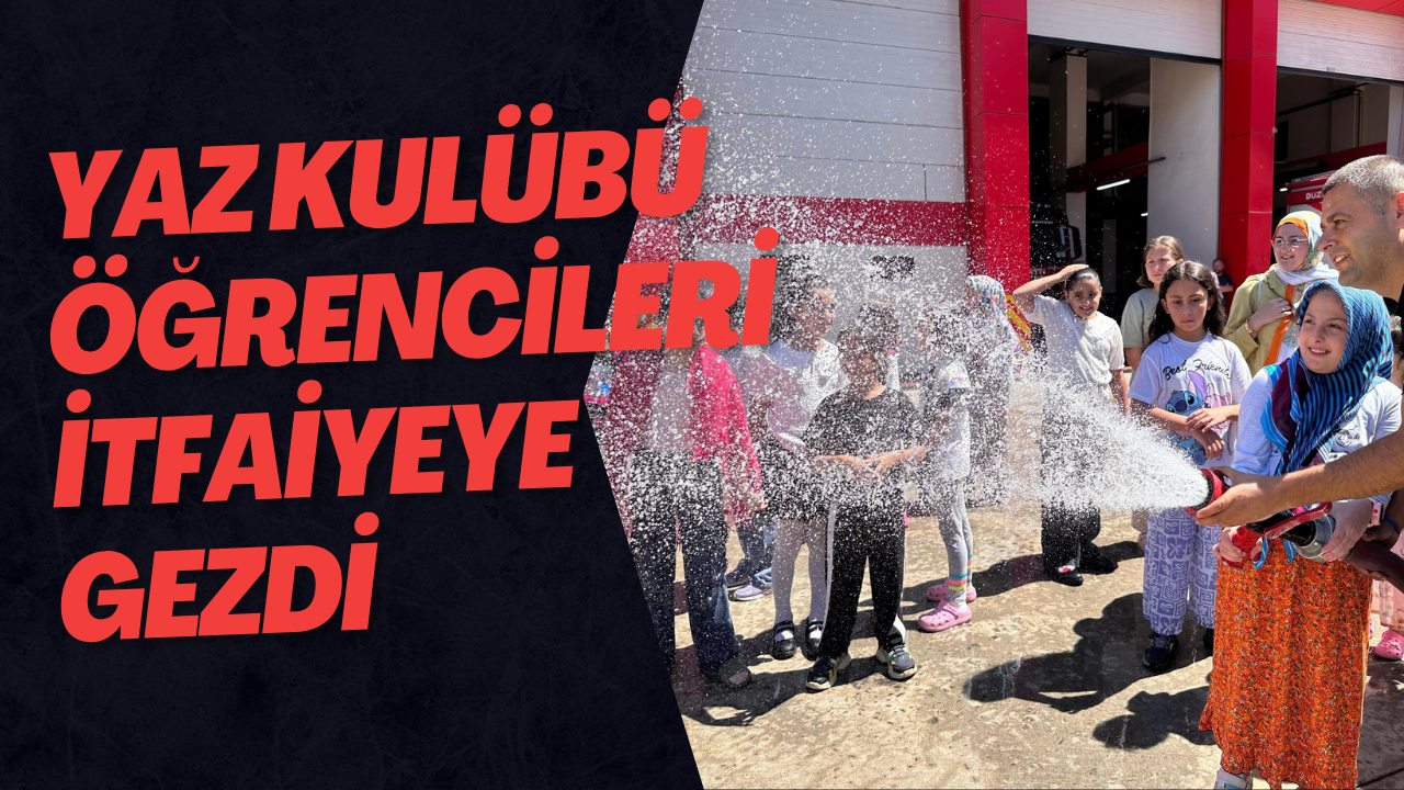 Yaz Kulübü Öğrencileri İtfaiyeye Gezdi