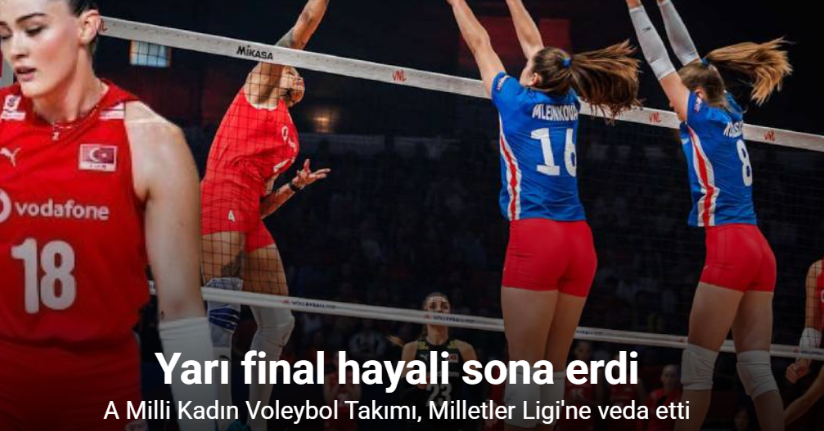 A Milli Kadın Voleybol Takımı, Milletler Ligi'ne veda etti