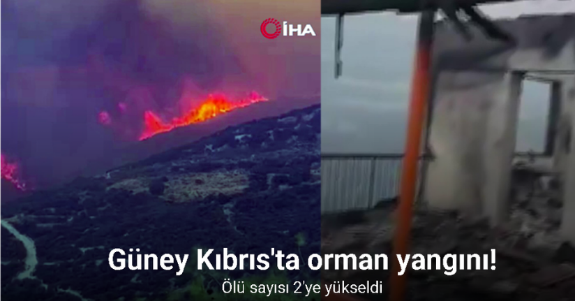 Güney Kıbrıs'taki orman yangınında ölü sayısı 2'ye yükseldi