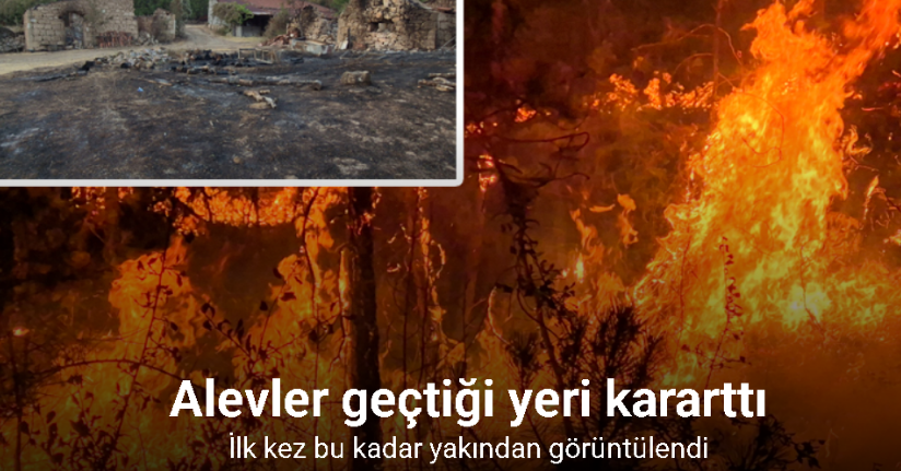 Alevler geçtiği yeri kararttı