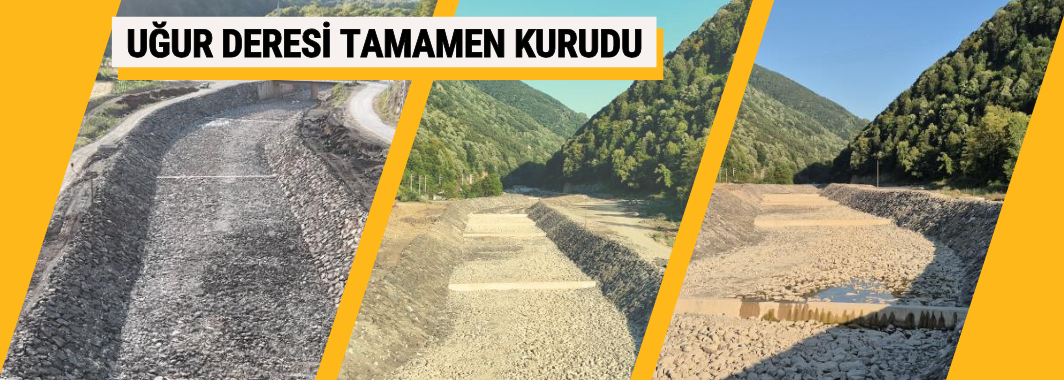 Uğur Deresi’nde Su Miktarı Kritik Seviyede