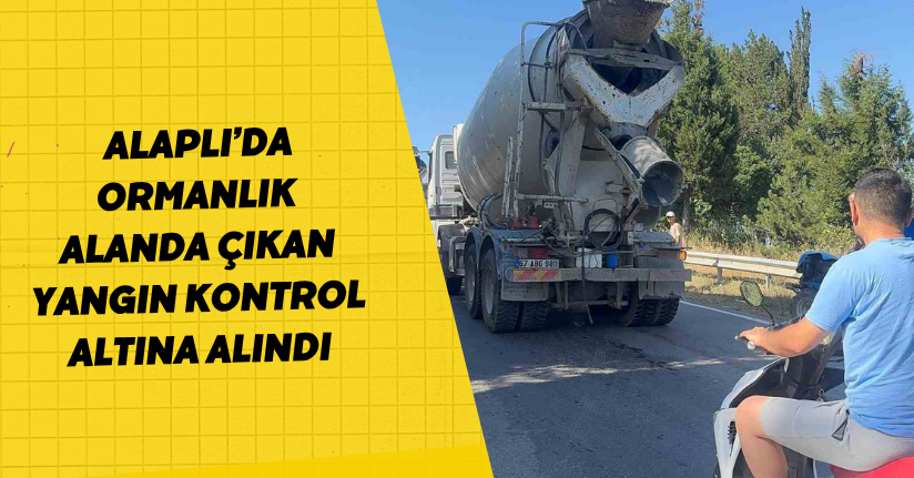 Alaplı’da ormanlık alanda çıkan yangın kontrol altına alındı