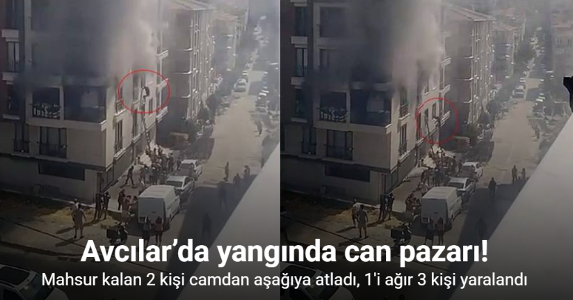 Avcılar’da yangın: 1’i ağır 3 yaralı