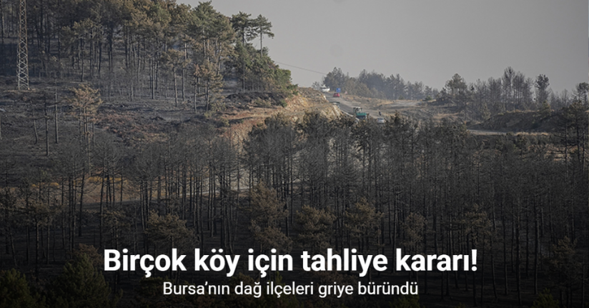 Bursa’nın dağ ilçeleri griye büründü