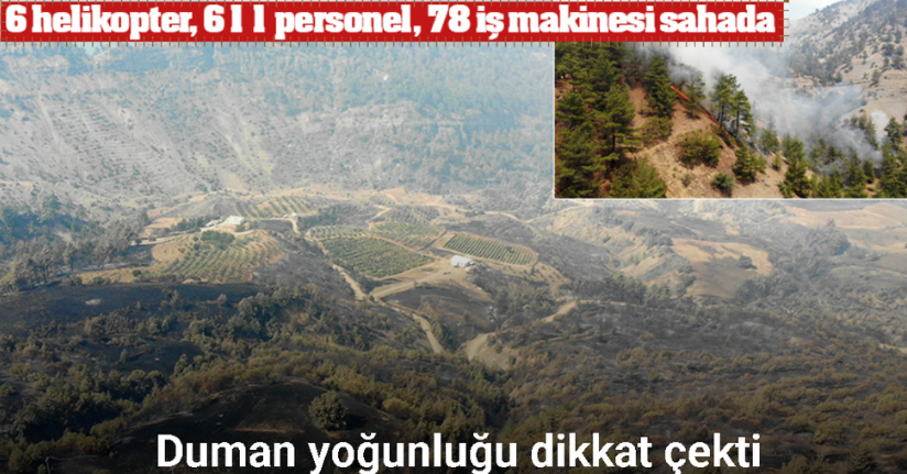 Kahramanmaraş’ta orman yangınına müdahale 3’üncü gününde de sürüyor
