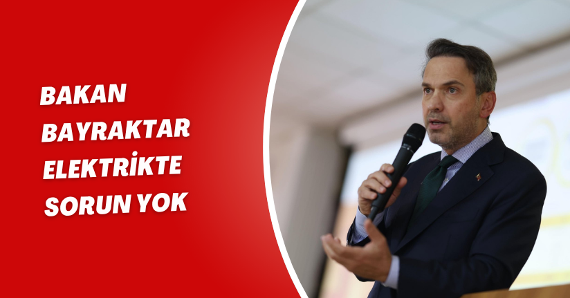 Bakan Bayraktar: Elektrikte sorun yok
