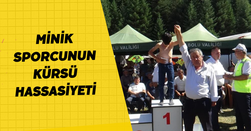 Minik Sporcunun Kürsü Hassasiyeti