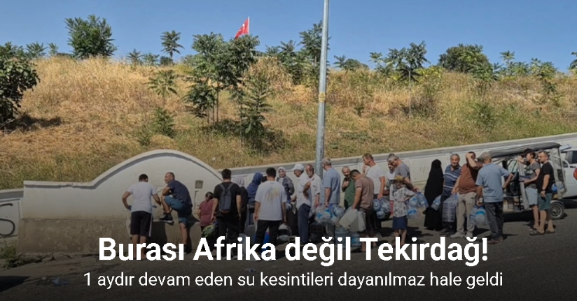 Burası Afrika değil Tekirdağ: Susuzluk dayanılmaz hale geldi