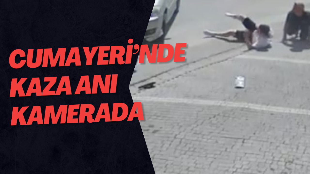Cumayeri’nde Kaza Anı Kamerada
