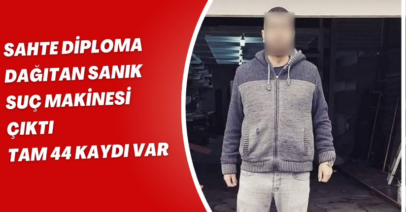 Sahte diploma dağıtan sanık suç makinesi çıktı: Tam 44 kaydı var