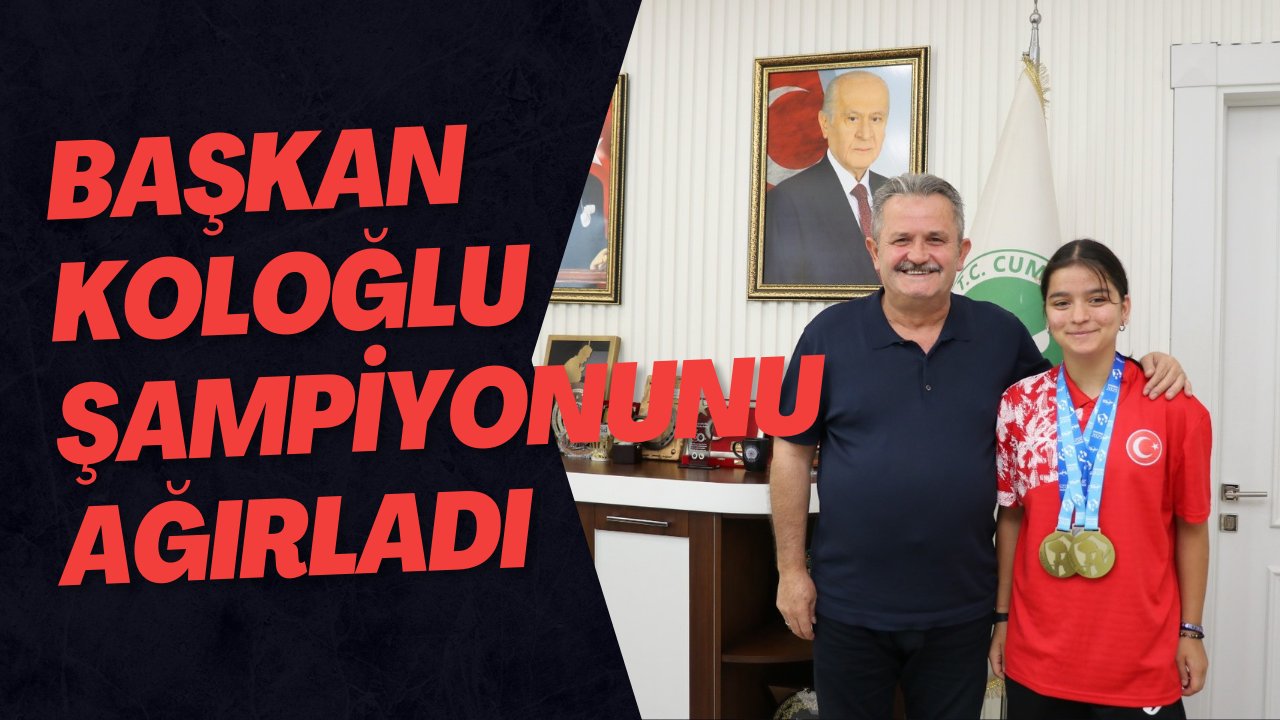 Başkan Koloğlu Şampiyonunu Ağırladı