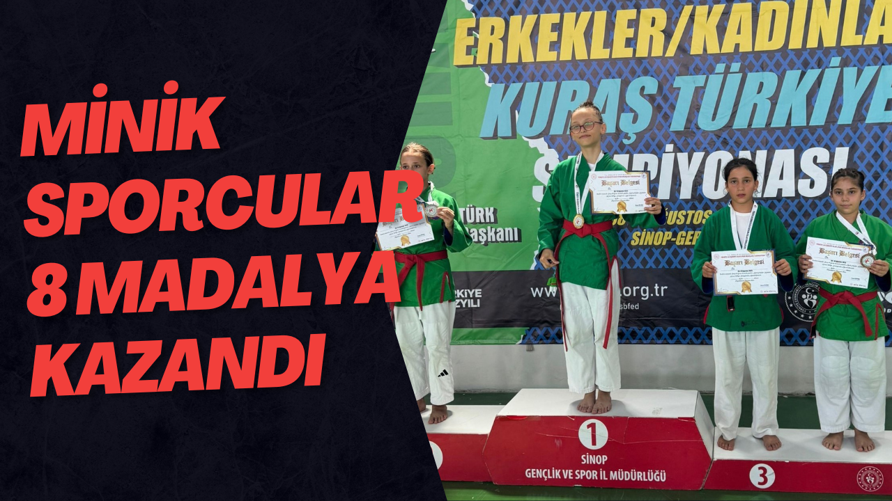 Minik Sporcular 8 Madalya Kazandı