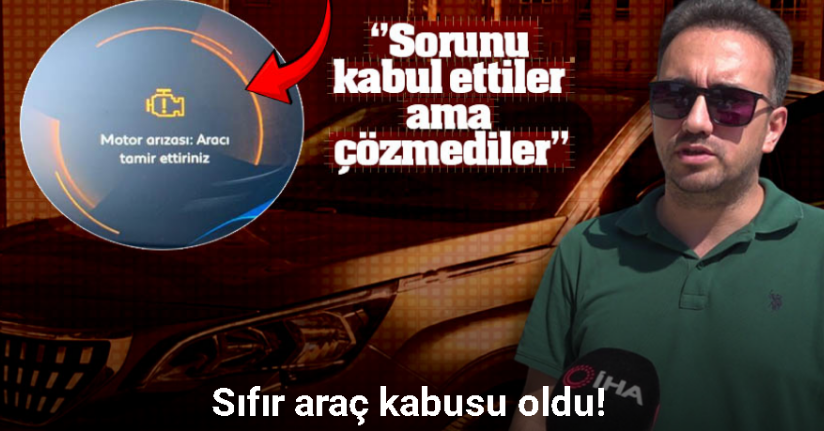 Sıfır araç kabusu oldu!