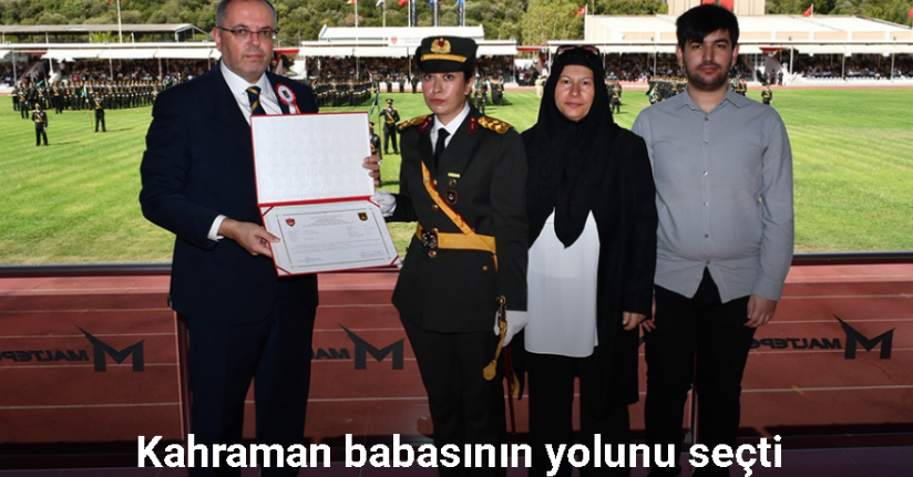 Şehit Ömer Halisdemir’in kızı teğmen oldu
