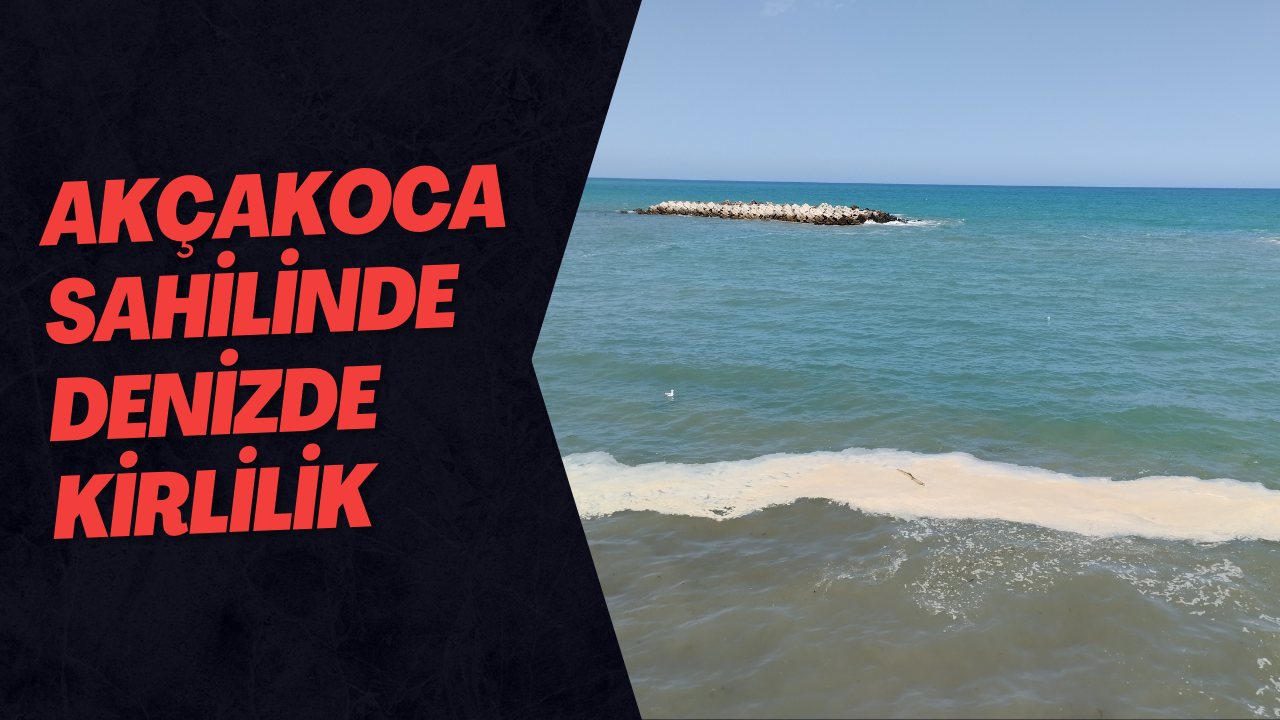 Akçakoca Sahilinde Denizde Kirlilik