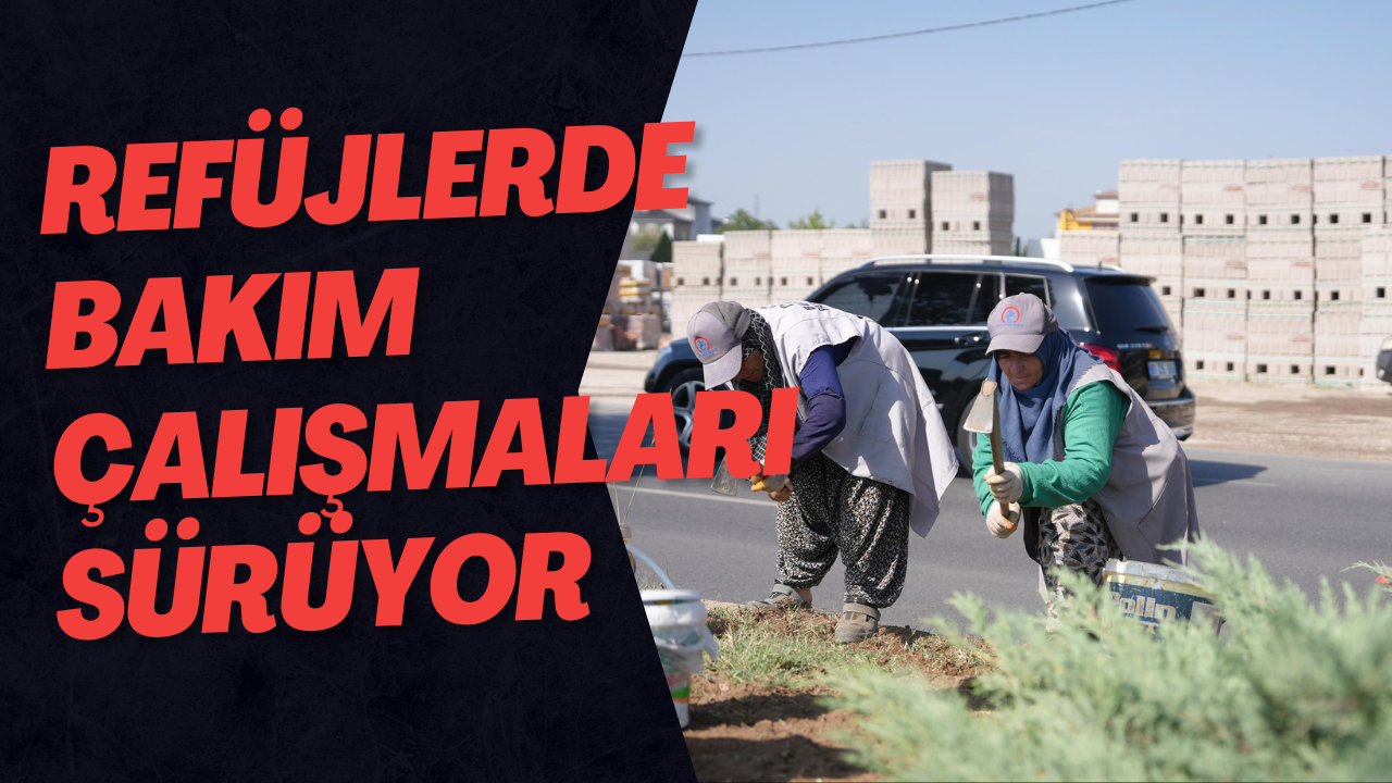 Refüjlerde Bakım Çalışmaları Sürüyor