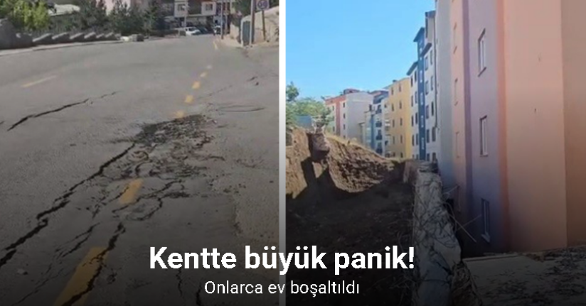 İspir’de heyelan: 70 ev boşaltıldı