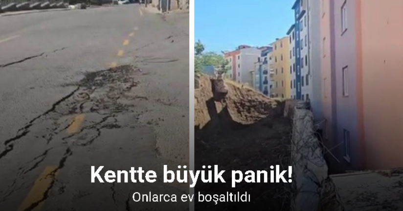 İspir’de heyelan: 70 ev boşaltıldı
