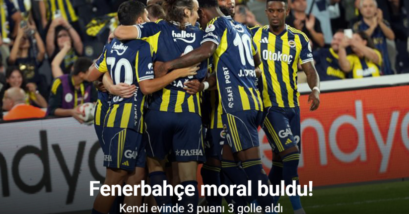 Fenerbahçe moral buldu! 3 puanı 3 golle aldı