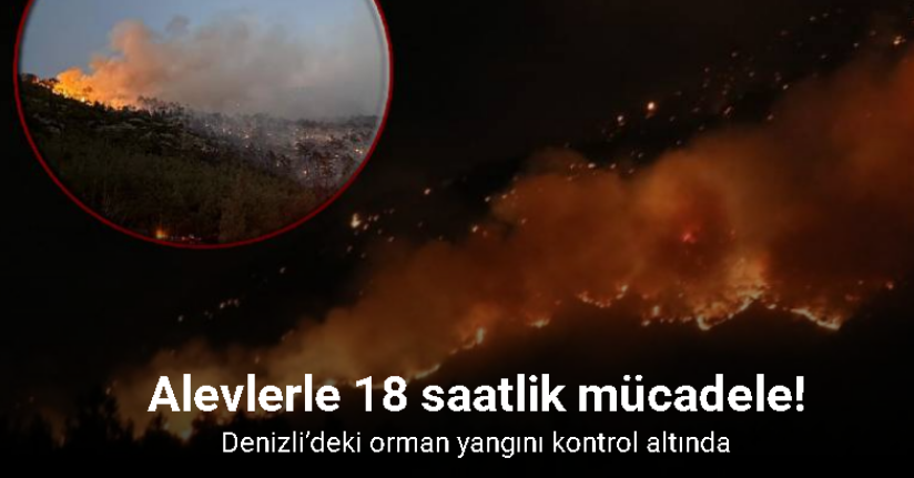Denizli’deki orman yangını kontrol altına alındı