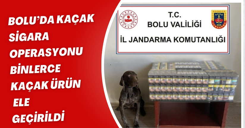 Bolu’da kaçak sigara operasyonu: Binlerce kaçak ürün ele geçirildi