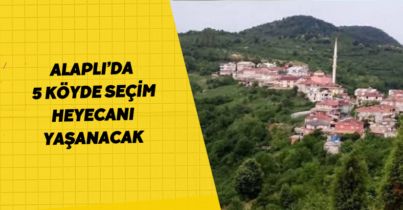 Alaplı’da 5 köyde seçim heyecanı yaşanacak