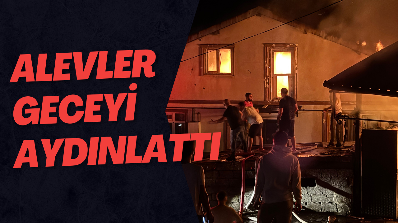 Alevler Geceyi Aydınlattı