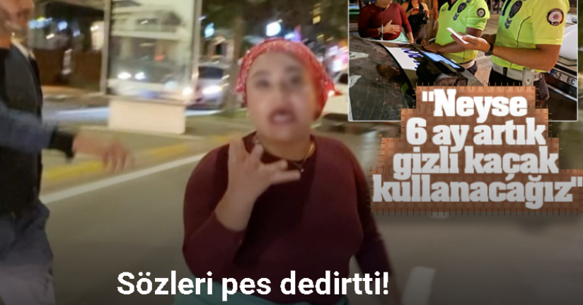 Alkollü kadın sürücü, kendini uyaran sürücüyü
