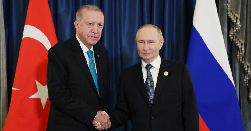 Cumhurbaşkanı Erdoğan, Rusya Devlet Başkanı Putin ile bir araya geldi