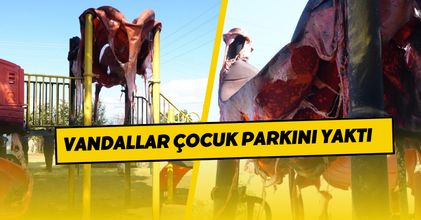 Vandallar Çocuk Parkını Yaktı