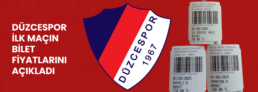 Düzcespor İlk Maçın Bilet Fiyatlarını Açıkladı