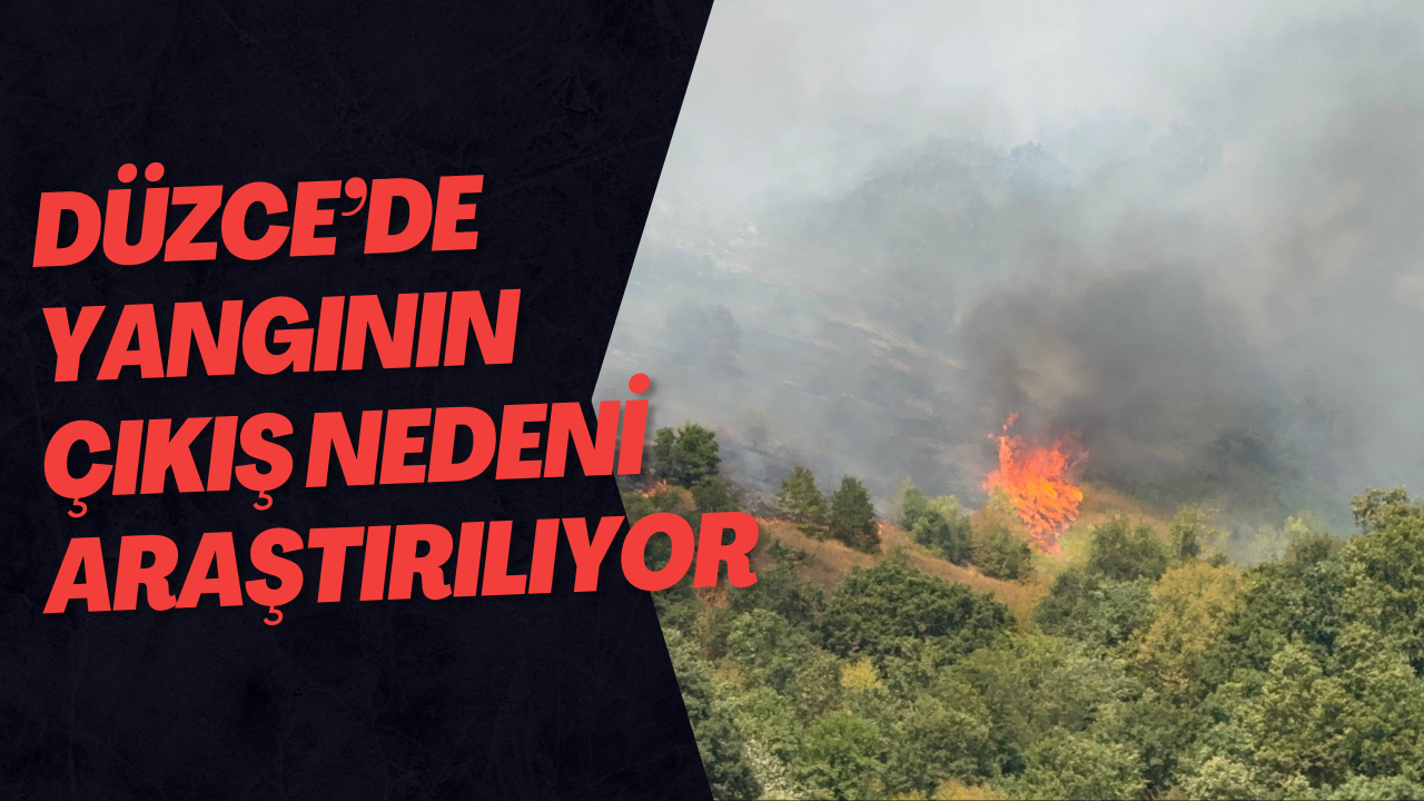 Düzce’de Yangının Çıkış Nedeni Araştırılıyor