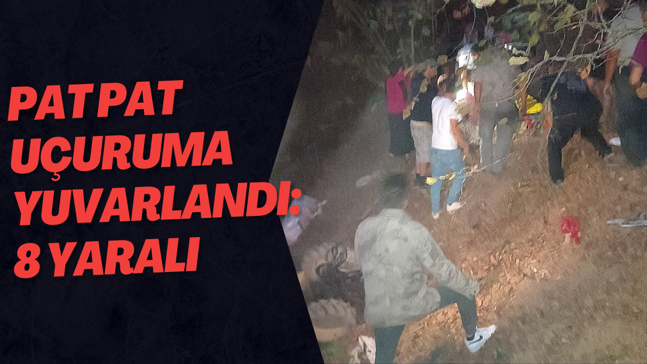 Düzce'de Pat Pat Uçuruma Yuvarlandı: 8 Yaralı