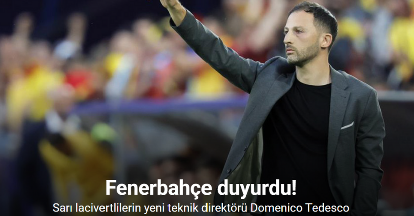 Fenerbahçe’nin yeni teknik direktörü Domenico Tedesco