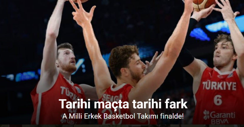 A Milli Erkek Basketbol Takımı finalde