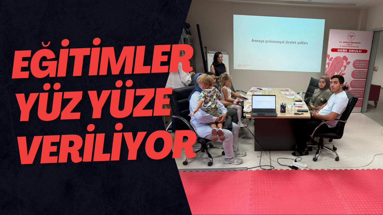 Eğitimler Yüz Yüze Veriliyor