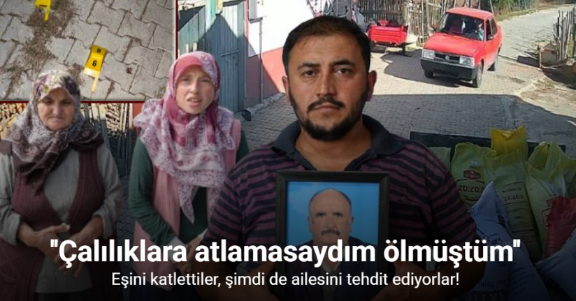 Husumetli olduğu ailenin evinin önünde tüfekle defalarca havaya ateş açtı