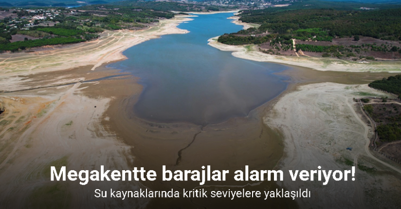 Megakentte barajlar alarm veriyor: İstanbul’u besleyen barajlar çekildi