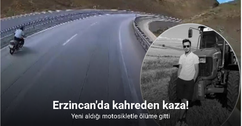 Yeni aldığı motosikletle ölüme gitti: Kaza anı araç kamerasına yansıdı