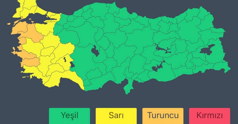 3 il için turuncu kodlu 'çok kuvvetli sağanak' uyarısı