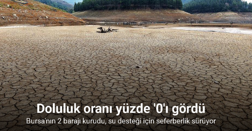 Bursa’nın 2 barajı kurudu, su desteği için seferberlik sürüyor