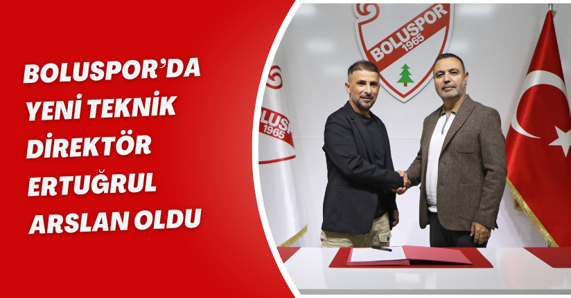 Boluspor’da yeni teknik direktör Ertuğrul Arslan oldu