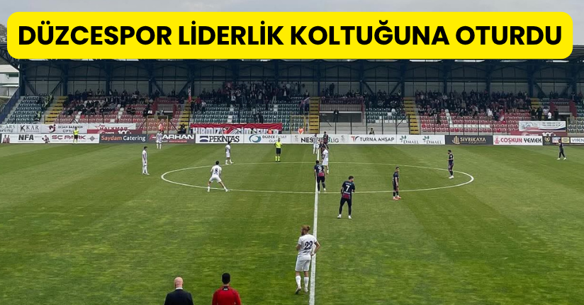 Düzcespor Liderlik Koltuğuna Oturdu!